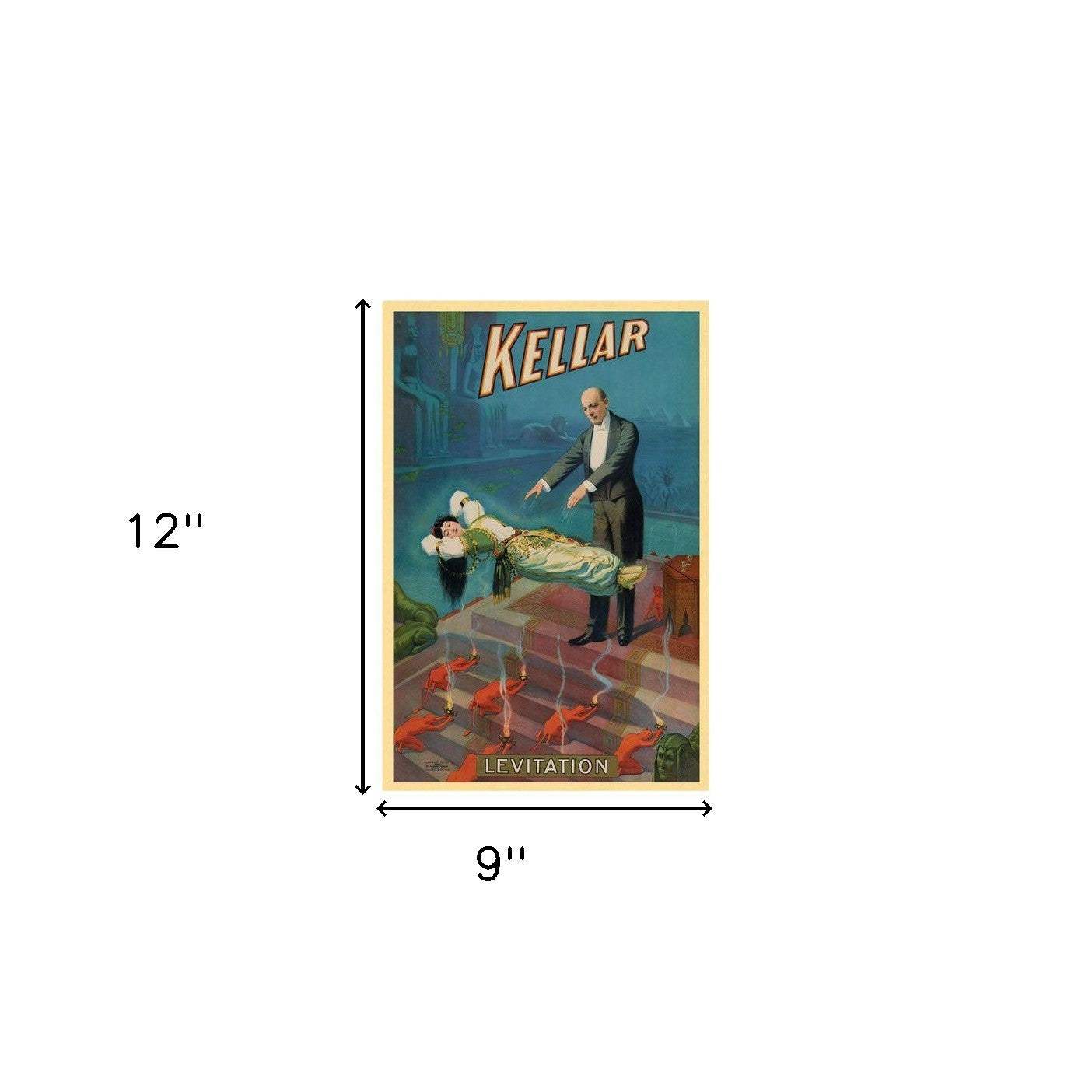 Thurston Out Of A Hat Vintage Magic Unframed Print Wall Art - Homeroots - Flyclothing LLC