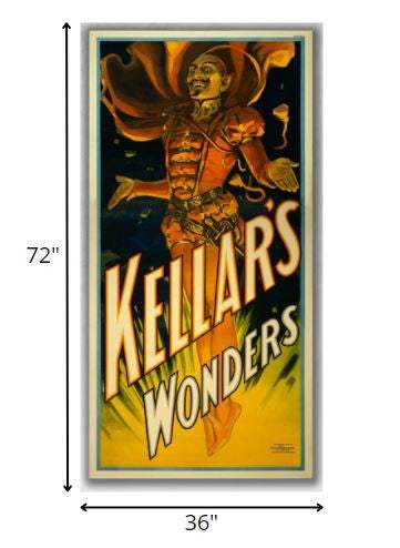 36" X 72" Keller's Wonders Vintage Magic Poster Wall Art - Homeroots - Flyclothing LLC