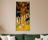 36" X 72" Keller's Wonders Vintage Magic Poster Wall Art - Homeroots