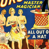 Thurston Out Of A Hat Vintage Magic Unframed Print Wall Art - Homeroots - Flyclothing LLC