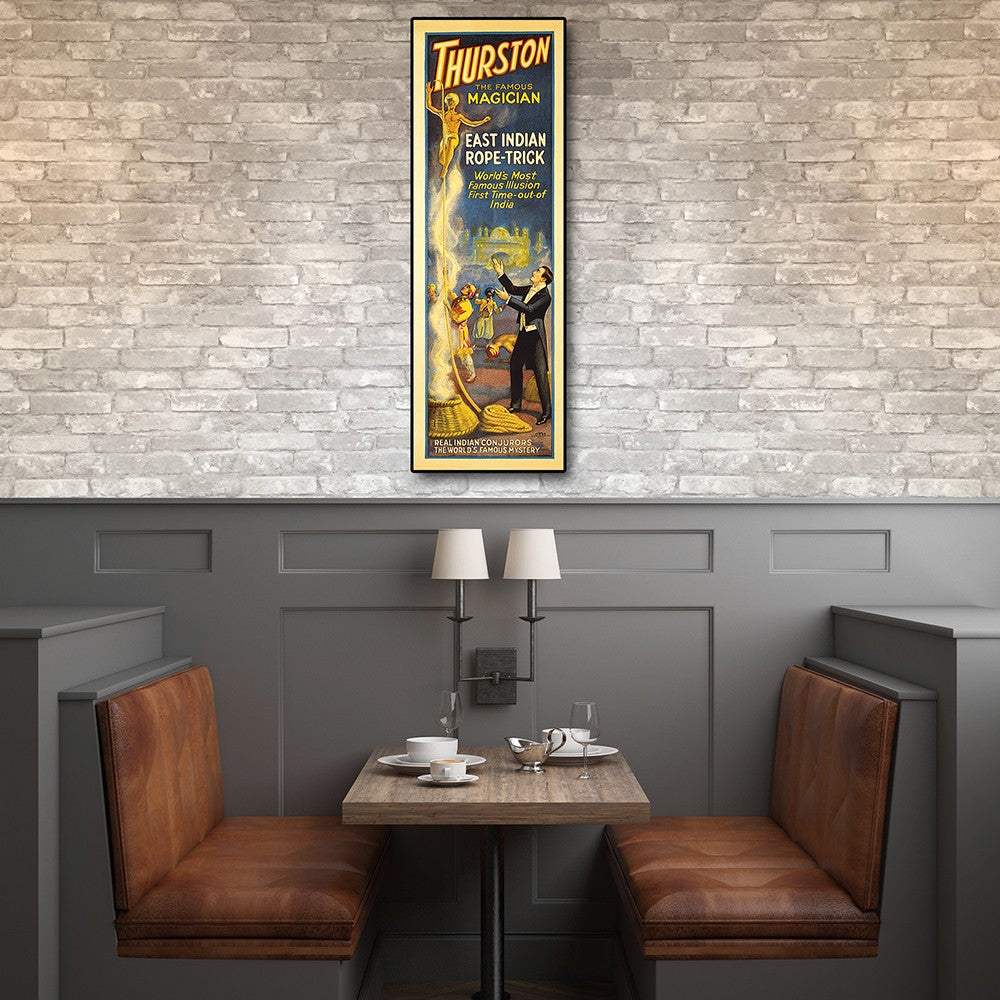 12" X 36" Thurston Rope Trick Vintage Magic Poster Wall Art - Homeroots - Flyclothing LLC