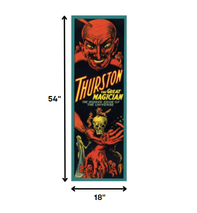 18" X 54" Thurston The Great Wonder Show Vintage Magic Poster Wall Art - Homeroots