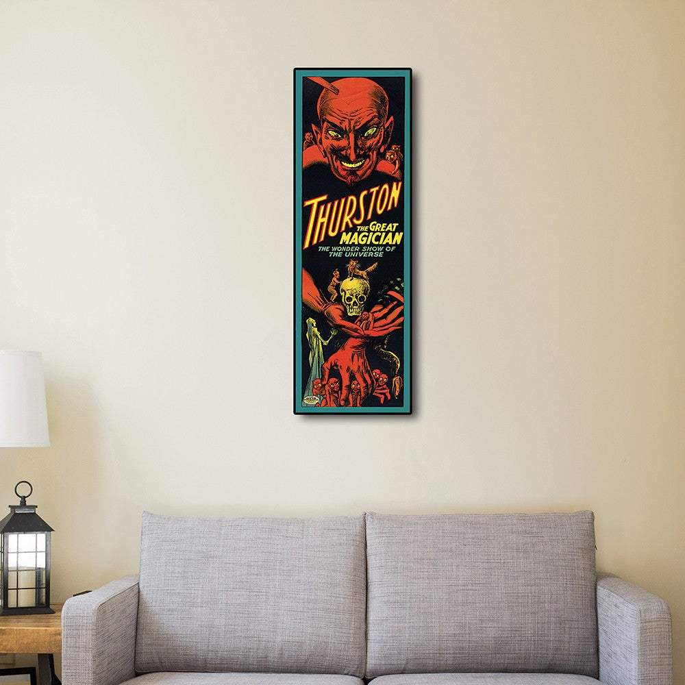 12" X 36" Thurston The Great Wonder Show Vintage Magic Poster Wall Art - Homeroots - Flyclothing LLC