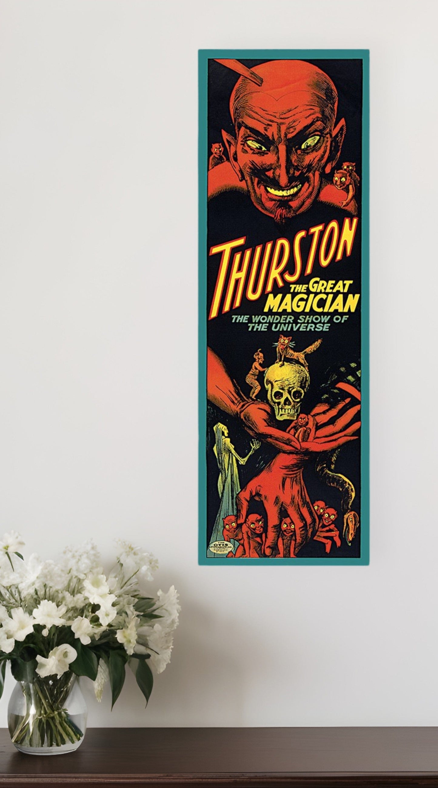 12" X 36" Thurston The Great Wonder Show Vintage Magic Poster Wall Art - Homeroots - Flyclothing LLC