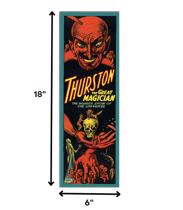 6" X 18" Thurston The Great Wonder Show Vintage Magic Poster Wall Art - Homeroots