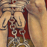36" X 54" Houdini In Handcuffs Vintage Magic Poster Wall Art - Homeroots