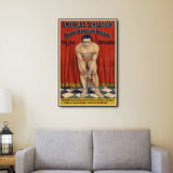 24" X 36" Houdini In Handcuffs Vintage Magic Poster Wall Art - Homeroots