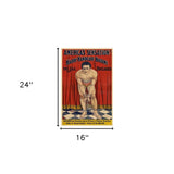 16" X 24" Houdini In Handcuffs Vintage Magic Poster Wall Art - Homeroots