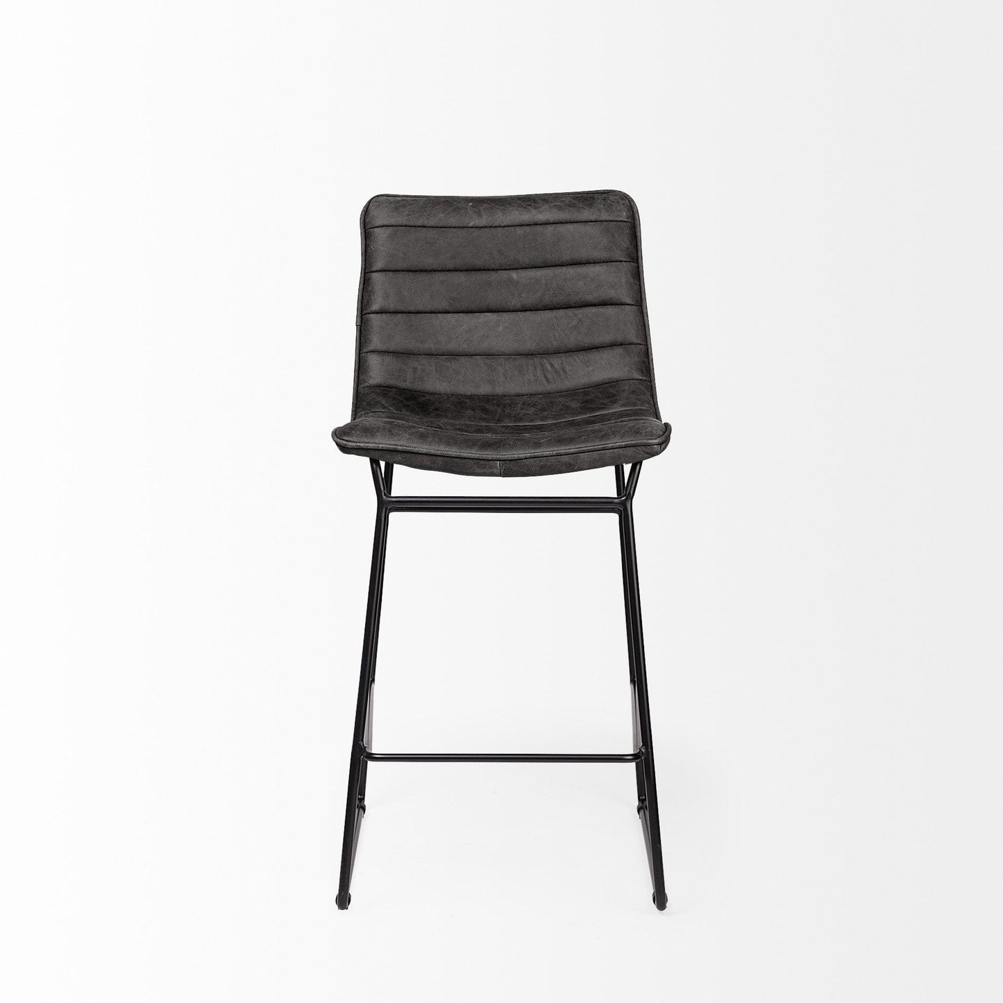 29" Black Iron Counter Height Bar Chair - Homeroots - Flyclothing LLC