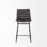 29" Black Iron Counter Height Bar Chair - Homeroots - Flyclothing LLC
