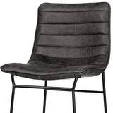 29" Black Iron Counter Height Bar Chair - Homeroots - Flyclothing LLC