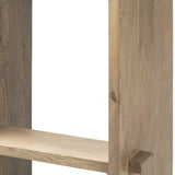 30" Brown Solid and Manufactured Wood Backless Counter Height Bar Chair - Homeroots