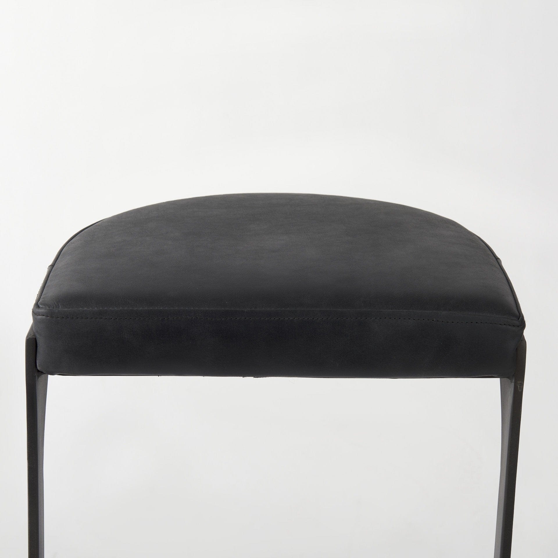 35" Black Iron Backless Bar Chair - Homeroots - Flyclothing LLC
