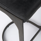 35" Black Iron Backless Bar Chair - Homeroots - Flyclothing LLC