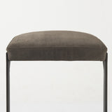 29" Brown Leather And Iron Backless Bar Chair - Homeroots - Flyclothing LLC