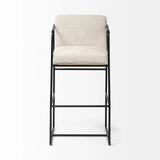 29" Beige Iron Counter Height Bar Chair - Homeroots - Flyclothing LLC