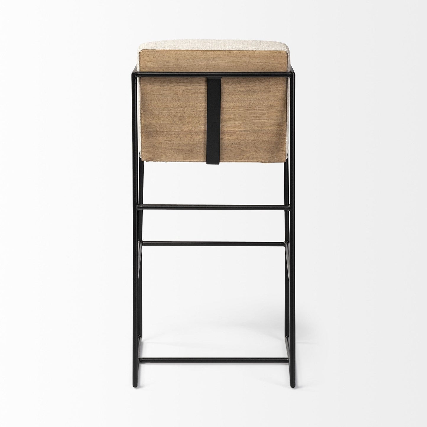 29" Beige Iron Counter Height Bar Chair - Homeroots - Flyclothing LLC