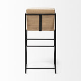 29" Beige Iron Counter Height Bar Chair - Homeroots - Flyclothing LLC