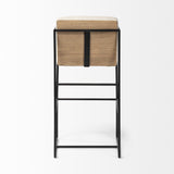 29" Beige Iron Counter Height Bar Chair - Homeroots - Flyclothing LLC
