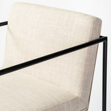 29" Beige Iron Counter Height Bar Chair - Homeroots - Flyclothing LLC