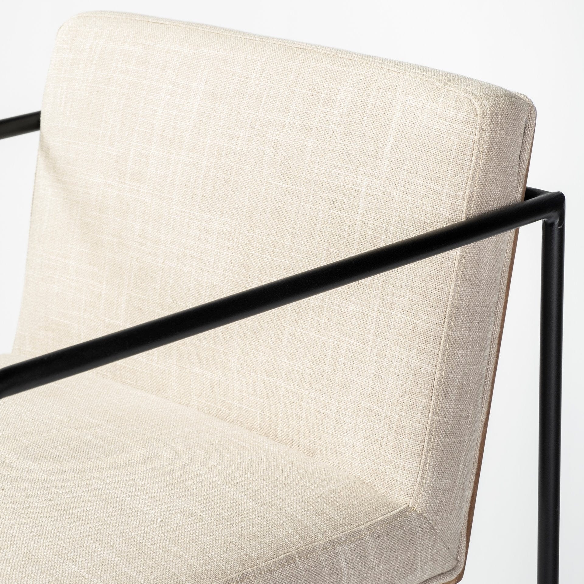 29" Beige Iron Counter Height Bar Chair - Homeroots - Flyclothing LLC