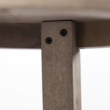 26" Brown Solid and Manufactured Wood Backless Counter Height Bar Chair - Homeroots