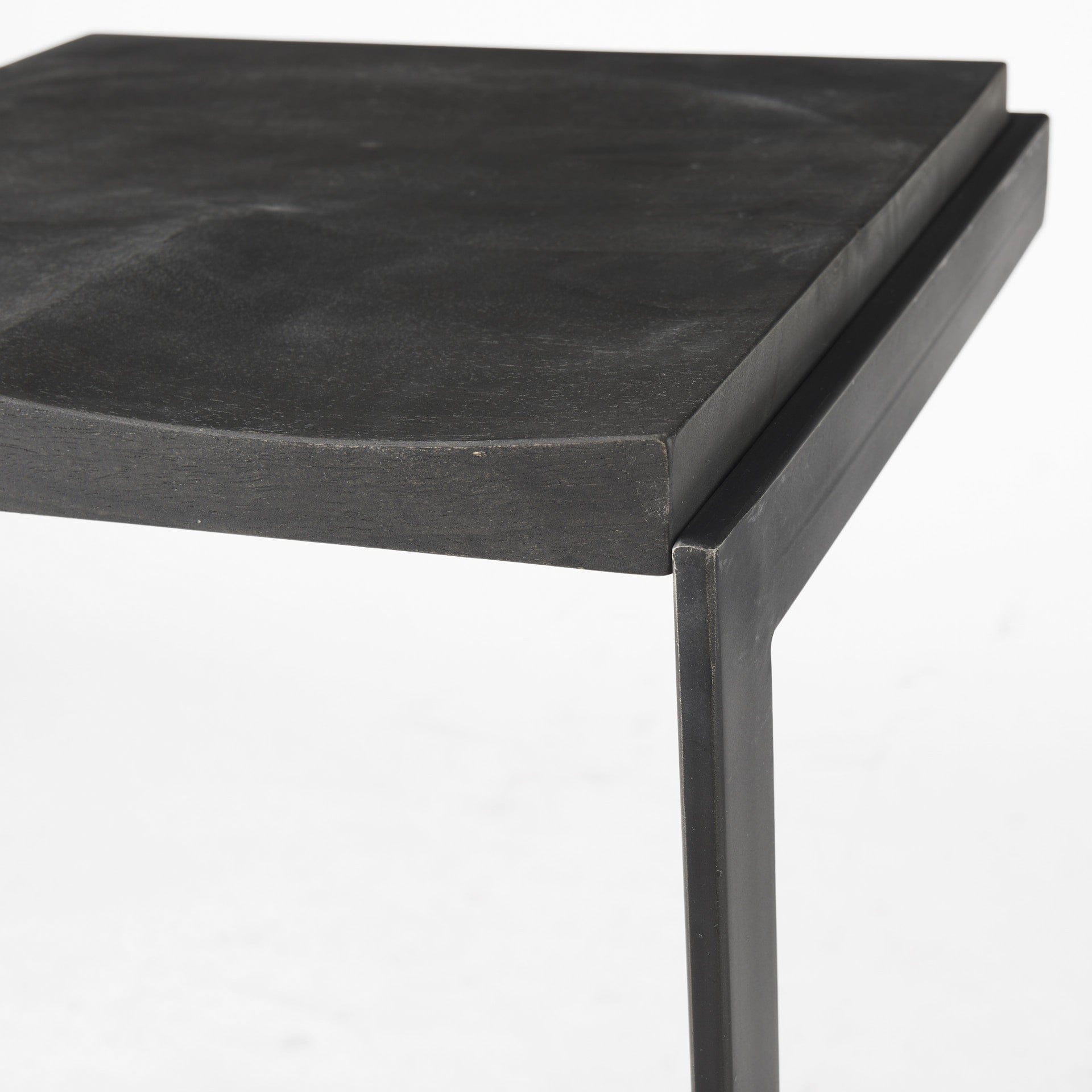 30" Black Solid and Manufactured Wood Backless Bar Height Bar Chair - Homeroots - Flyclothing LLC