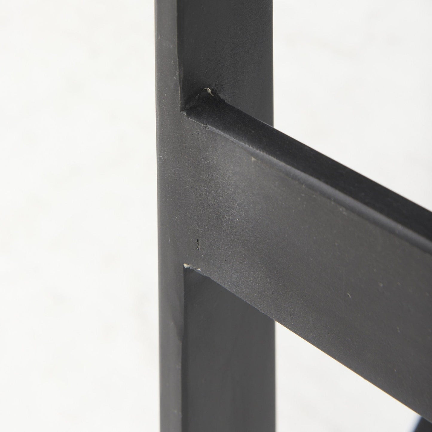 30" Black Solid and Manufactured Wood Backless Bar Height Bar Chair - Homeroots - Flyclothing LLC