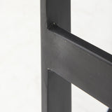 30" Black Solid and Manufactured Wood Backless Bar Height Bar Chair - Homeroots - Flyclothing LLC