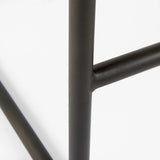 30" Brown And Black Leather And Iron Bar Chair - Homeroots - Flyclothing LLC