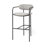 29" Grey Steel Bar Chair - Homeroots - Flyclothing LLC