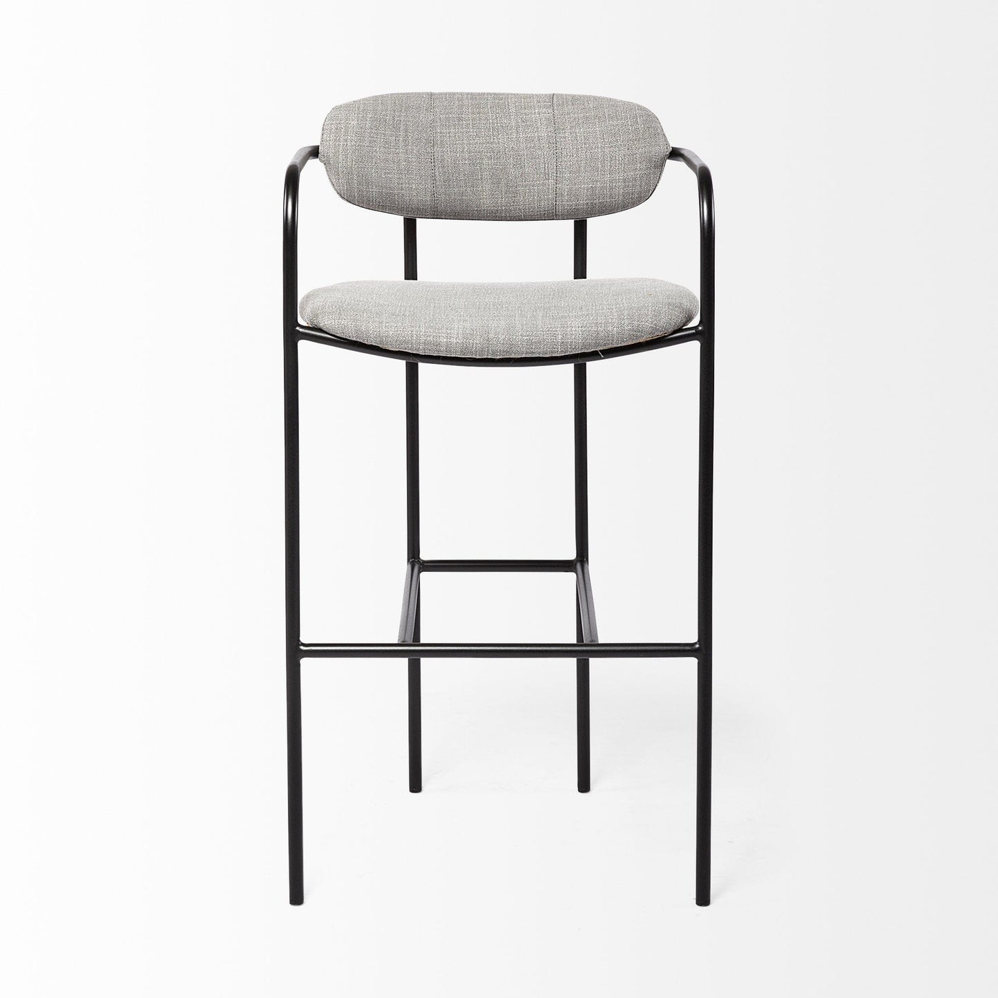 29" Grey Steel Bar Chair - Homeroots - Flyclothing LLC