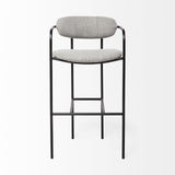 29" Grey Steel Bar Chair - Homeroots - Flyclothing LLC