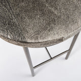 29" Gray Iron Backless Bar Chair - Homeroots