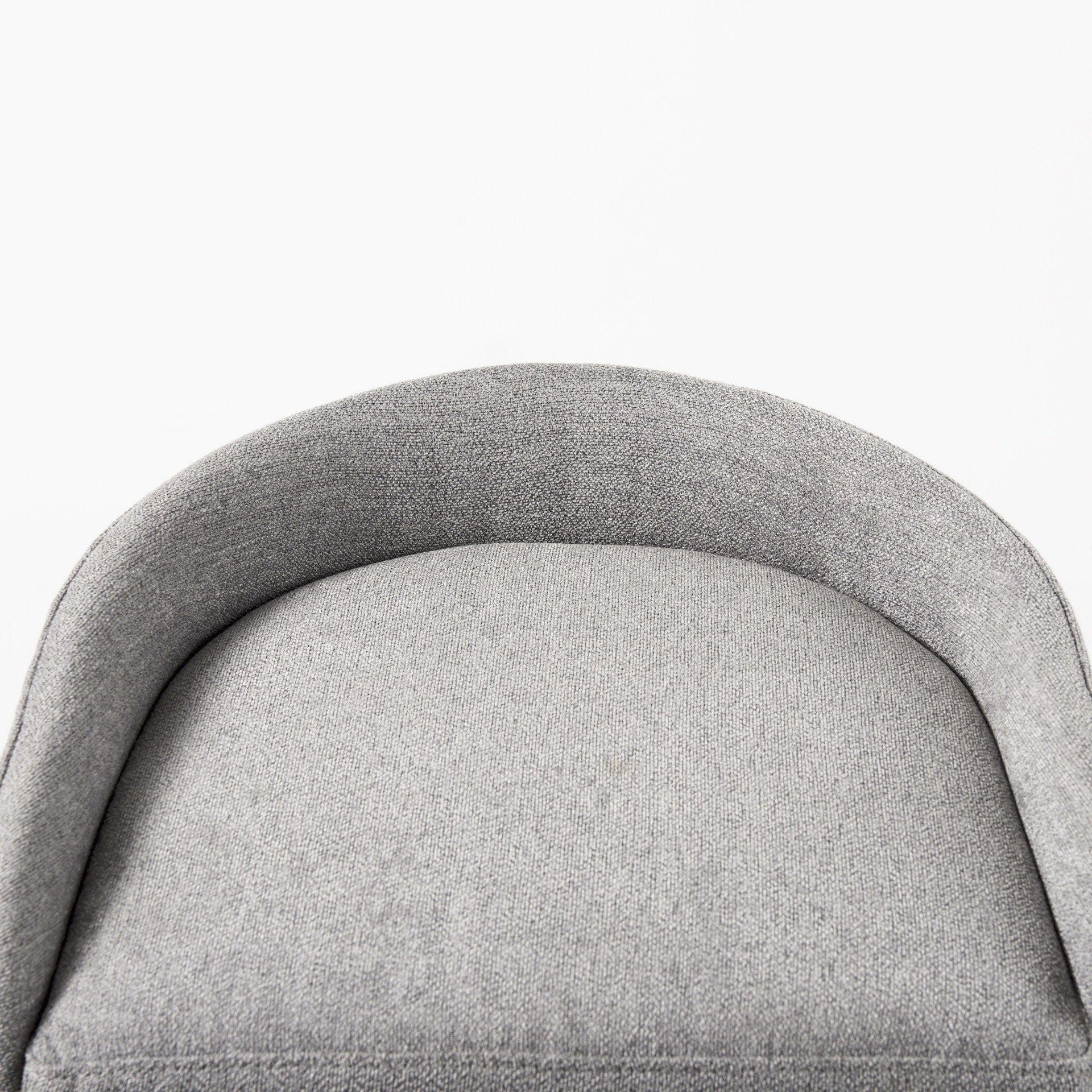 29" Grey Steel Low back Bar Chair - Homeroots