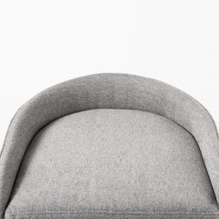 29" Grey Steel Low back Bar Chair - Homeroots