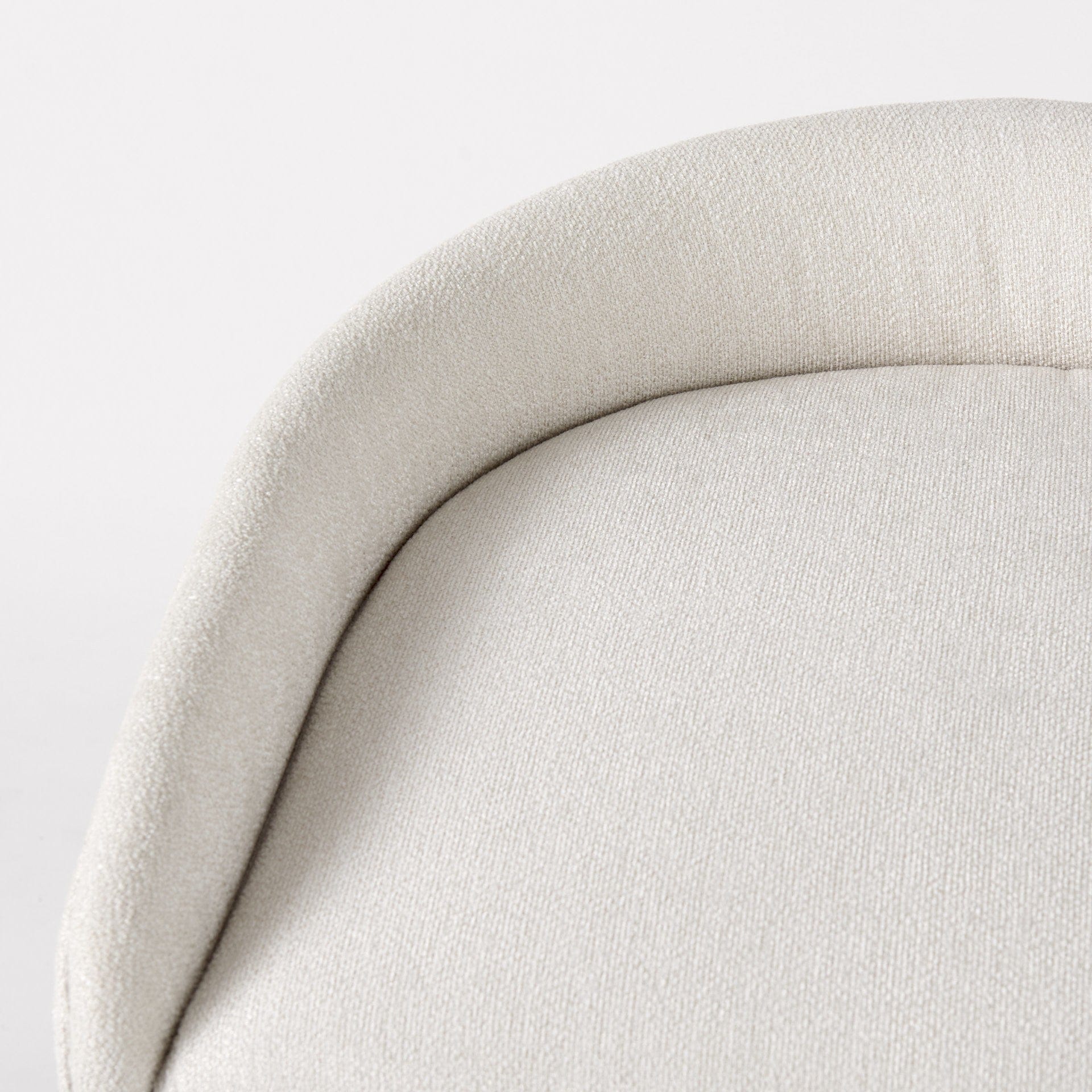 35" White Nickel Low back Bar Chair - Homeroots