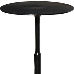 25" Bronze Iron Round End Table