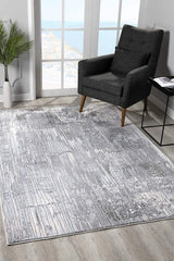 5' X 7' Blue Abstract Power Loom Area Rug - Homeroots - Flyclothing LLC