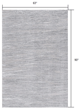 5' X 7' Blue Abstract Power Loom Area Rug - Homeroots