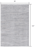 6' X 9' Blue Abstract Power Loom Area Rug - Homeroots