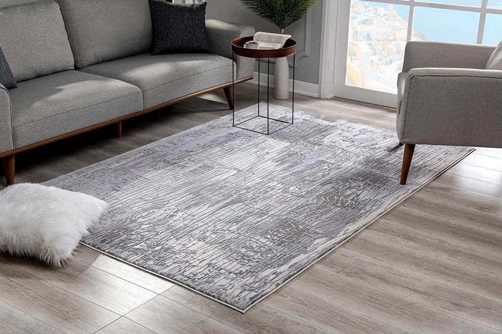 8' X 10' Blue Abstract Power Loom Area Rug - Homeroots - Flyclothing LLC