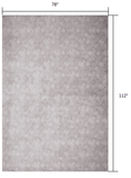 7' X 10' Gray Distressed Diamonds Area Rug - Homeroots - Flyclothing LLC