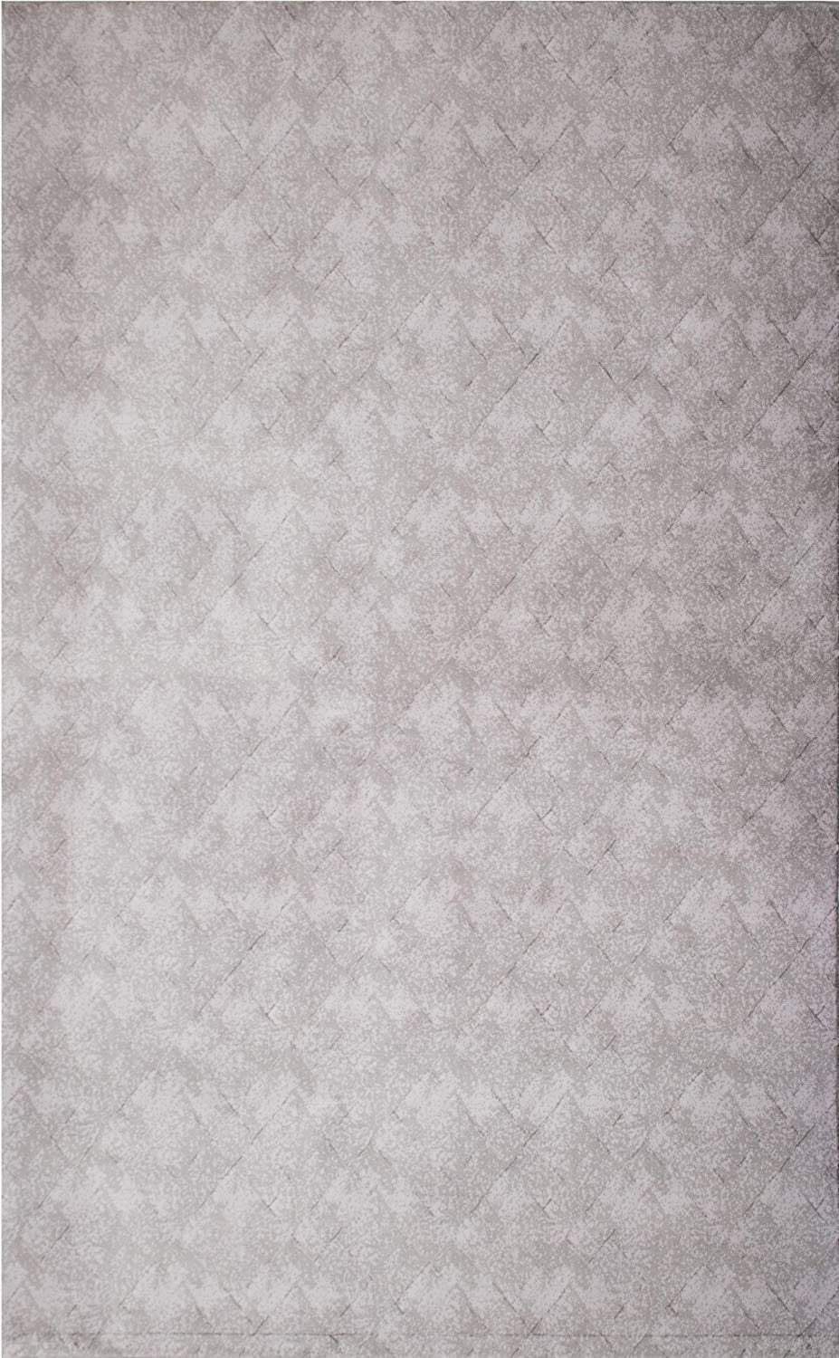 8' X 11' Gray Distressed Diamonds Area Rug - Homeroots - Flyclothing LLC
