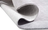 8' X 11' Gray Distressed Diamonds Area Rug - Homeroots - Flyclothing LLC