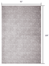 8' X 11' Gray Distressed Diamonds Area Rug - Homeroots - Flyclothing LLC