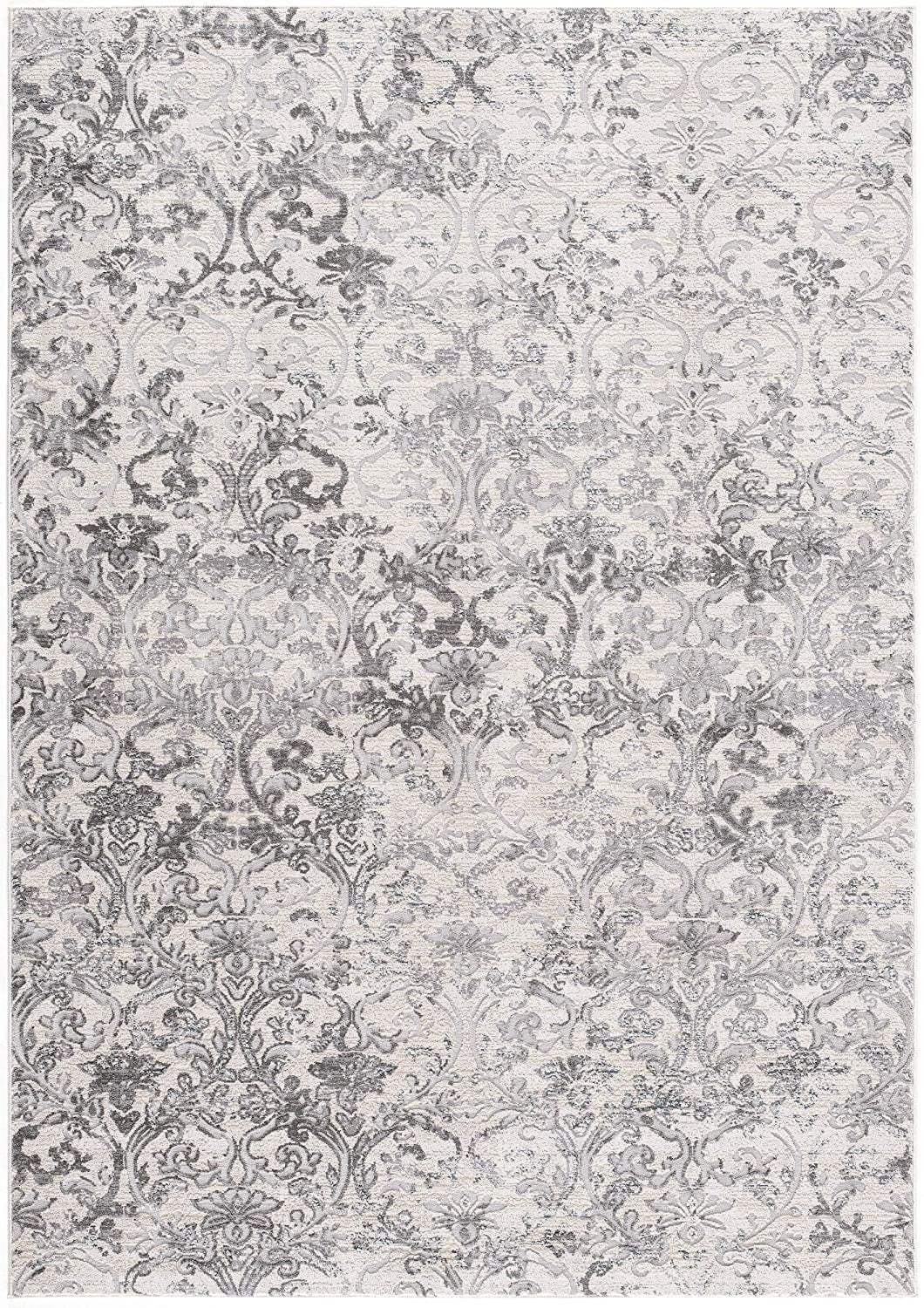 5' X 8' Cream Toile Power Loom Area Rug - Homeroots - Flyclothing LLC