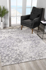 5' X 8' Cream Toile Power Loom Area Rug - Homeroots - Flyclothing LLC