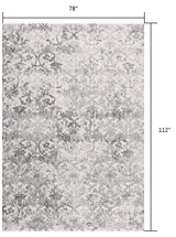 7' X 10' Cream Toile Power Loom Area Rug - Homeroots - Flyclothing LLC