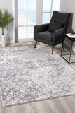 8' X 11' Cream Toile Power Loom Area Rug - Homeroots